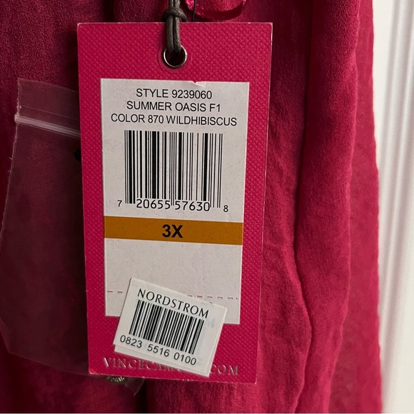 Vince Camuto Plus Size Pink Top Size 3X - Picture 5 of 5